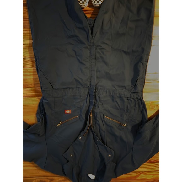 Dickies Long Sleeve Navy Blue Coveralls - Picture 2 of 5